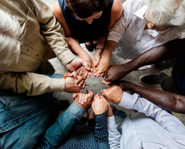 Holding Hands, Praying in Circle